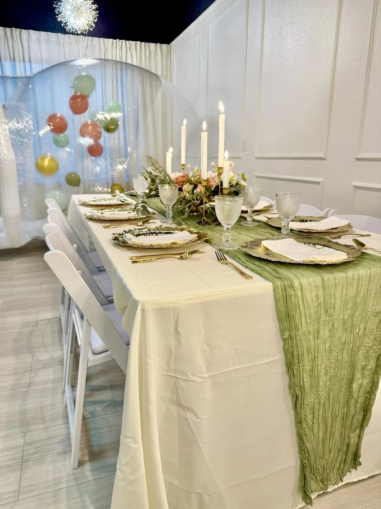 Wedding table setup with elegant event styling at Aramas Events Colorado Springs venue